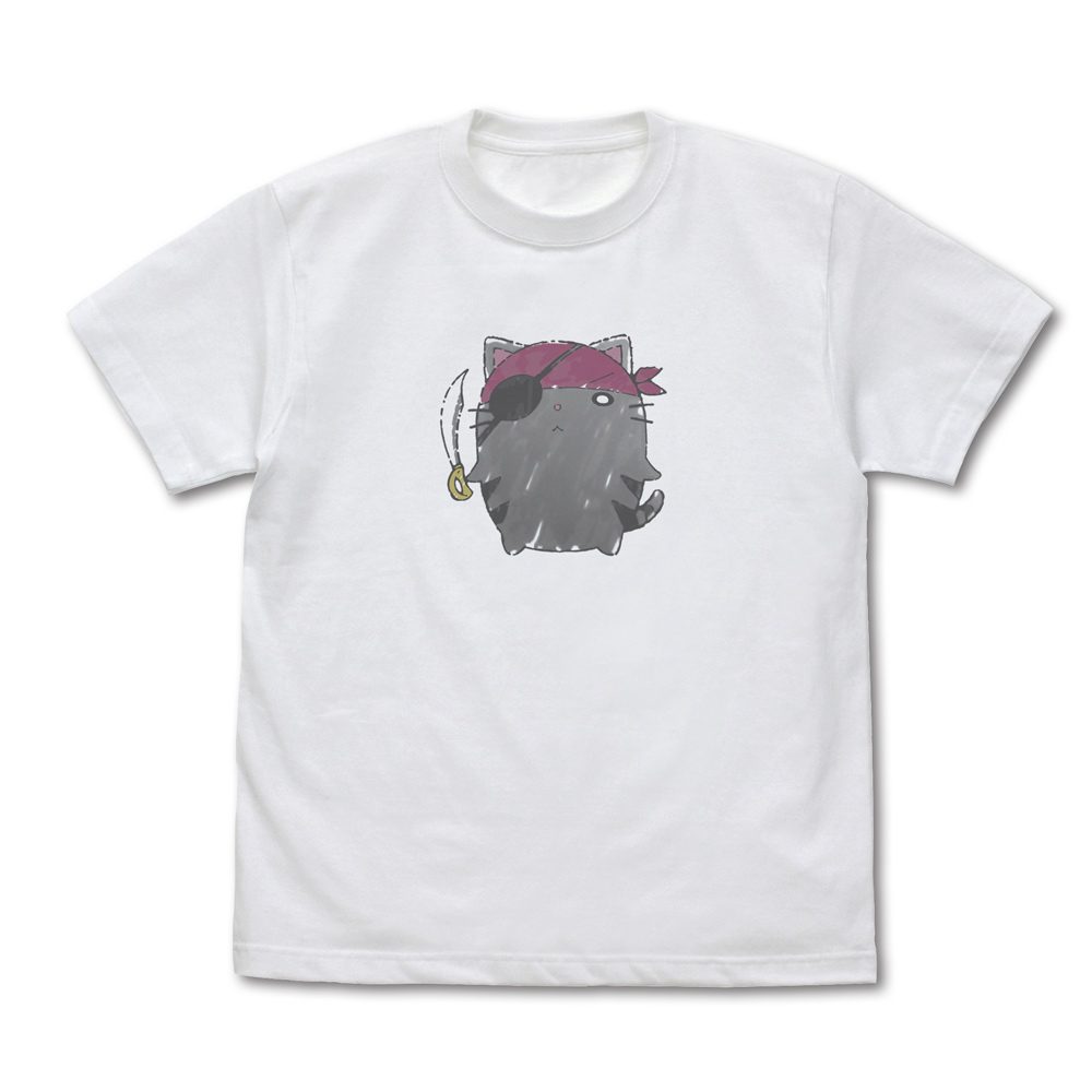 Summer Pockets ひげ猫団 Tシャツ ホワイト M ("Summer Pockets" Higenekodan T-shirt White (M Size))