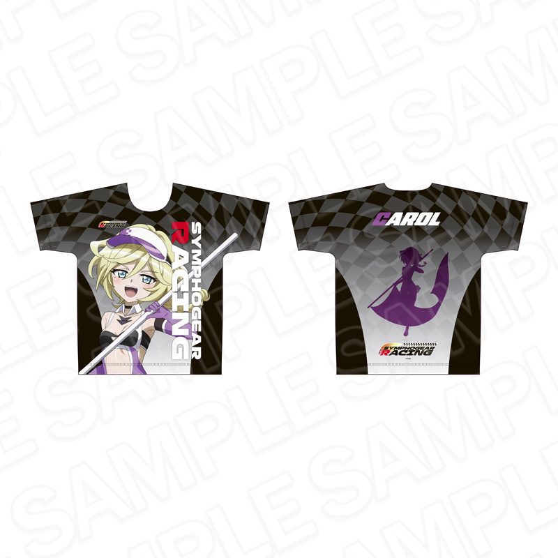 戦姫絶唱シンフォギアXV フルグラフィックTシャツ キャロル・マールス・ディーンハイム SYMPHOGEAR RACING Ver. ("Senki Zessho Symphogear XV" Full Graphic T-shirt Carol Malus Dienheim SYMPHOGEAR RACING Ver.)