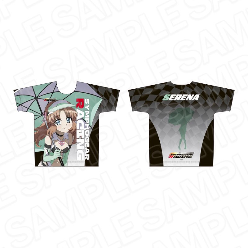 戦姫絶唱シンフォギアXV フルグラフィックTシャツ セレナ・カデンツァヴナ・イヴ SYMPHOGEAR RACING Ver. ("Senki Zessho Symphogear XV" Full Graphic T-shirt Serena Cadenzavna Eve SYMPHOGEAR RACING Ver.)