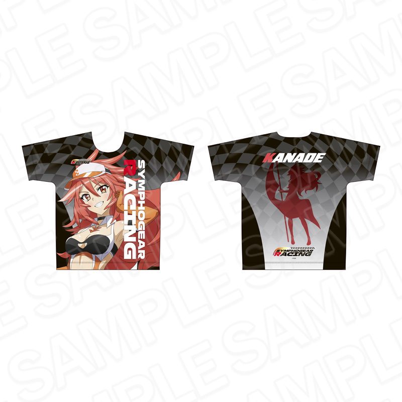 戦姫絶唱シンフォギアXV フルグラフィックTシャツ 天羽奏 SYMPHOGEAR RACING Ver. ("Senki Zessho Symphogear XV" Full Graphic T-shirt Amou Kanade SYMPHOGEAR RACING Ver.)