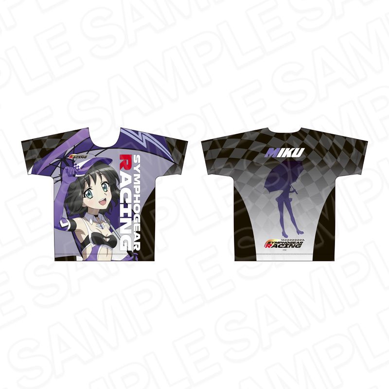 戦姫絶唱シンフォギアXV フルグラフィックTシャツ 小日向未来 SYMPHOGEAR RACING Ver. ("Senki Zessho Symphogear XV" Full Graphic T-shirt Kohinata Miku SYMPHOGEAR RACING Ver.)