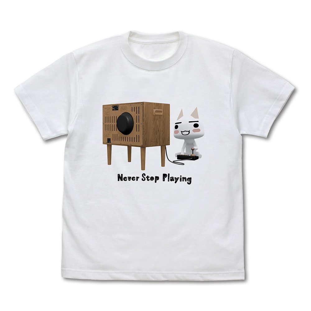 どこでもいっしょ ゲームに夢中のトロ Tシャツ ホワイト L ("Doko Demo Issyo" Never Stop Playing Toro T-shirt White (L Size))