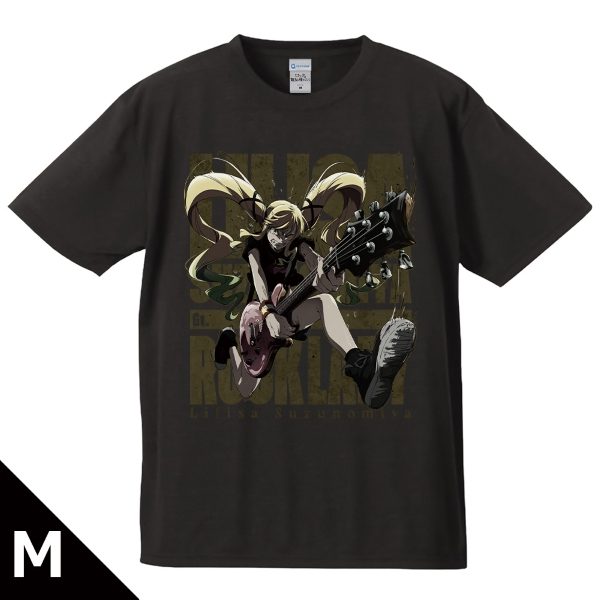 ロックは淑女の嗜みでして Tシャツ 鈴ノ宮りりさ ロックVer. Mサイズ ("Rock Is a Lady's Modesty" T-shirt Suzunomiya Lilisa Rock Ver. (M Size))