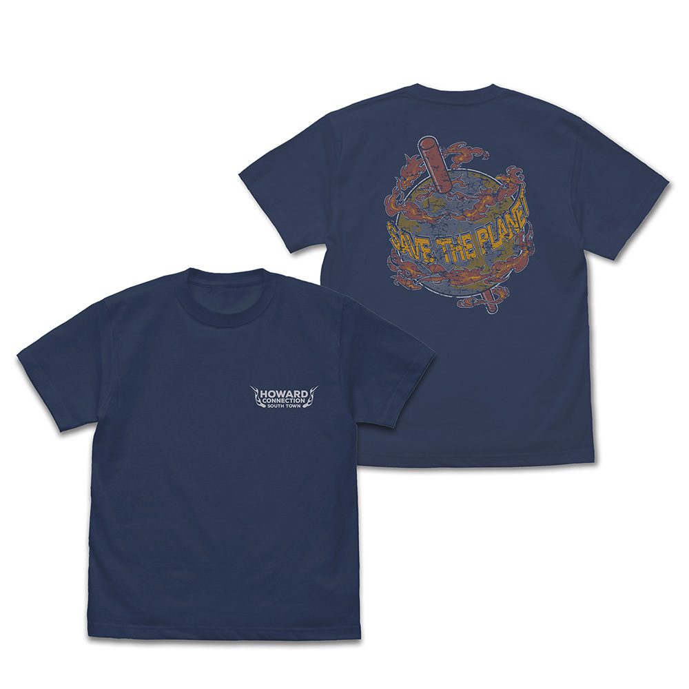 餓狼伝説 City of the Wolves ビリー・カーン ロゴ Tシャツ スレート S ("Fatal Fury: City of the Wolves" Billy Kane Logo T-shirt Slate (S Size))