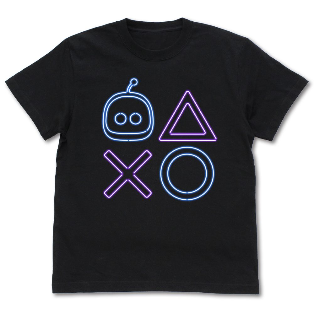 ASTRO BOT アストロ ネオンシェイプス Tシャツ ブラック L ("ASTRO BOT" Astro Neon Shapes T-shirt Black (L Size))