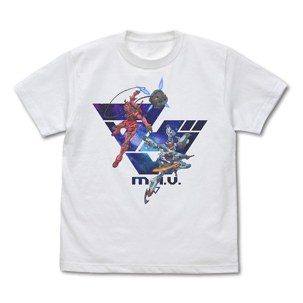 機動戦士Gundam GQuuuuuuX 「マヴ」 フルカラーTシャツ ホワイト L ("Mobile Suit Gundam GQuuuuuuX" M.A.V. Full Color T-shirt White (L Size))