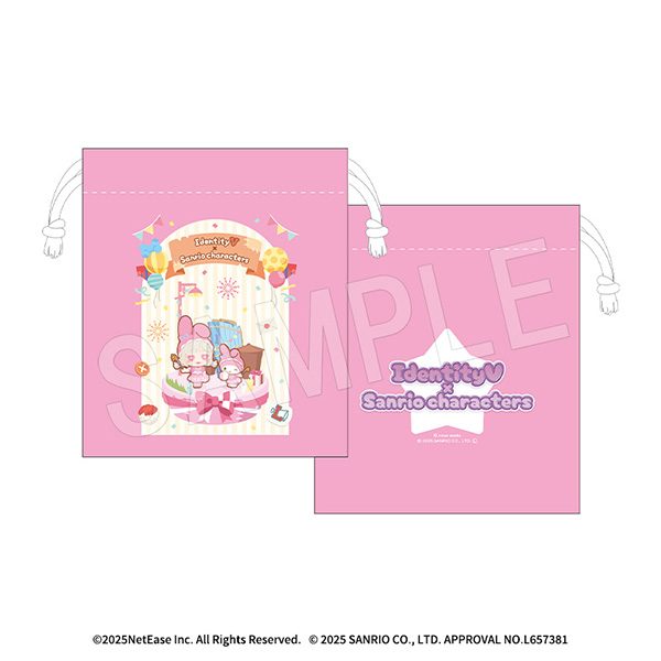 IdentityV 第五人格×サンリオキャラクターズ ミニ巾着 応援団×マイメロディ ("Identity V" x Sanrio Characters Mini Kinchaku Cheerleader x My Melody)