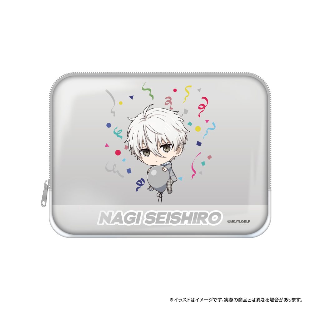 ブルーロック PVCスクエアポーチ 凪誠士郎(ミニキャラ)(風船) ("Blue Lock" PVC Square Pouch Nagi Seishiro (Mini Character) (Balloon))