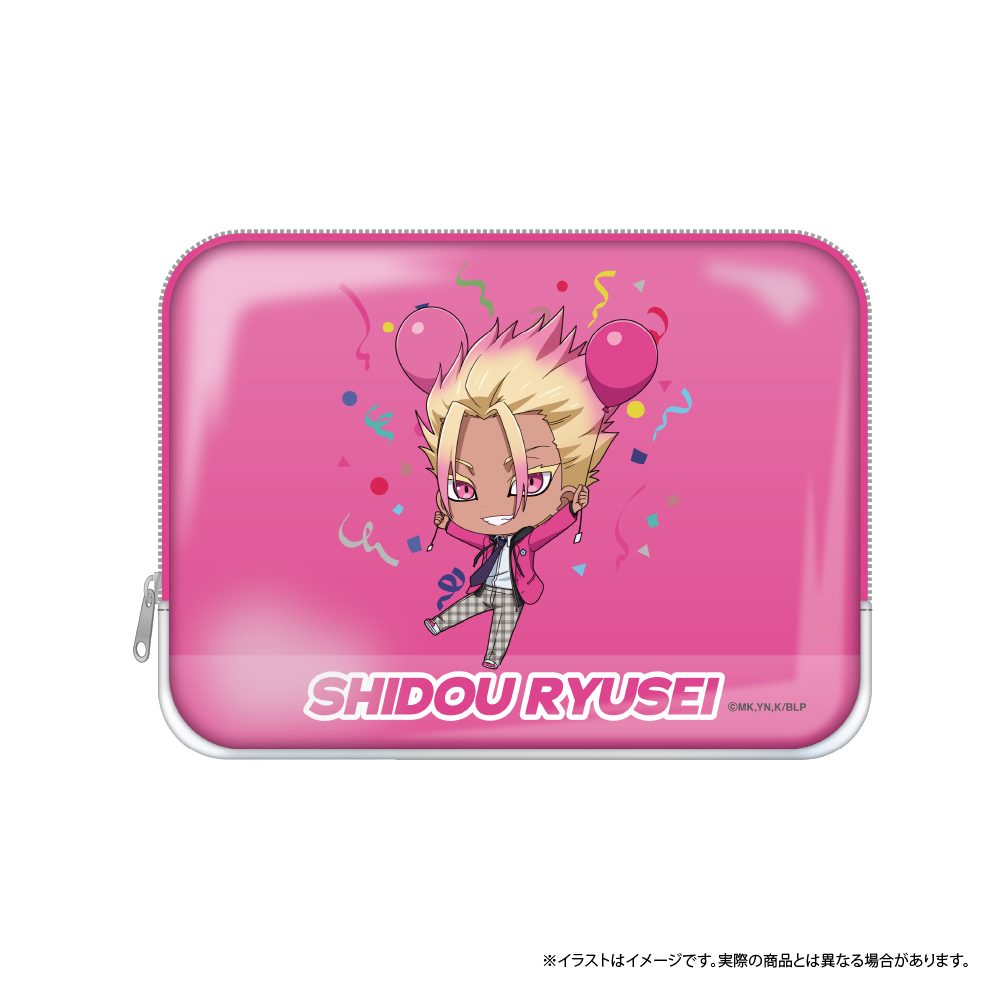 ブルーロック PVCスクエアポーチ 士道龍聖(ミニキャラ)(風船) ("Blue Lock" PVC Square Pouch Shidou Ryusei (Mini Character) (Balloon))
