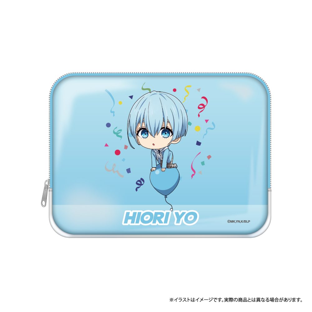 ブルーロック PVCスクエアポーチ 氷織羊(ミニキャラ)(風船) ("Blue Lock" PVC Square Pouch Hiori Yo (Mini Character) (Balloon))