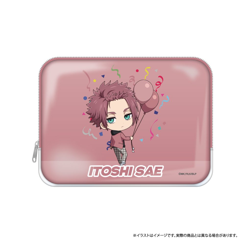 ブルーロック PVCスクエアポーチ 糸師冴(ミニキャラ)(風船) ("Blue Lock" PVC Square Pouch Itoshi Sae (Mini Character) (Balloon))