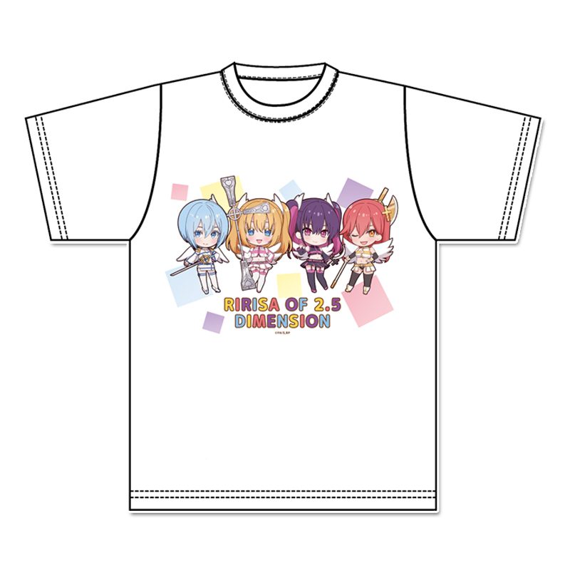 2.5次元の誘惑 ぷちちょこグラフィックTシャツ 天使空挺隊Ver. ("2.5 Dimensional Seduction" Puchichoko Graphic T-shirt Angel Paratroopers Ver.)