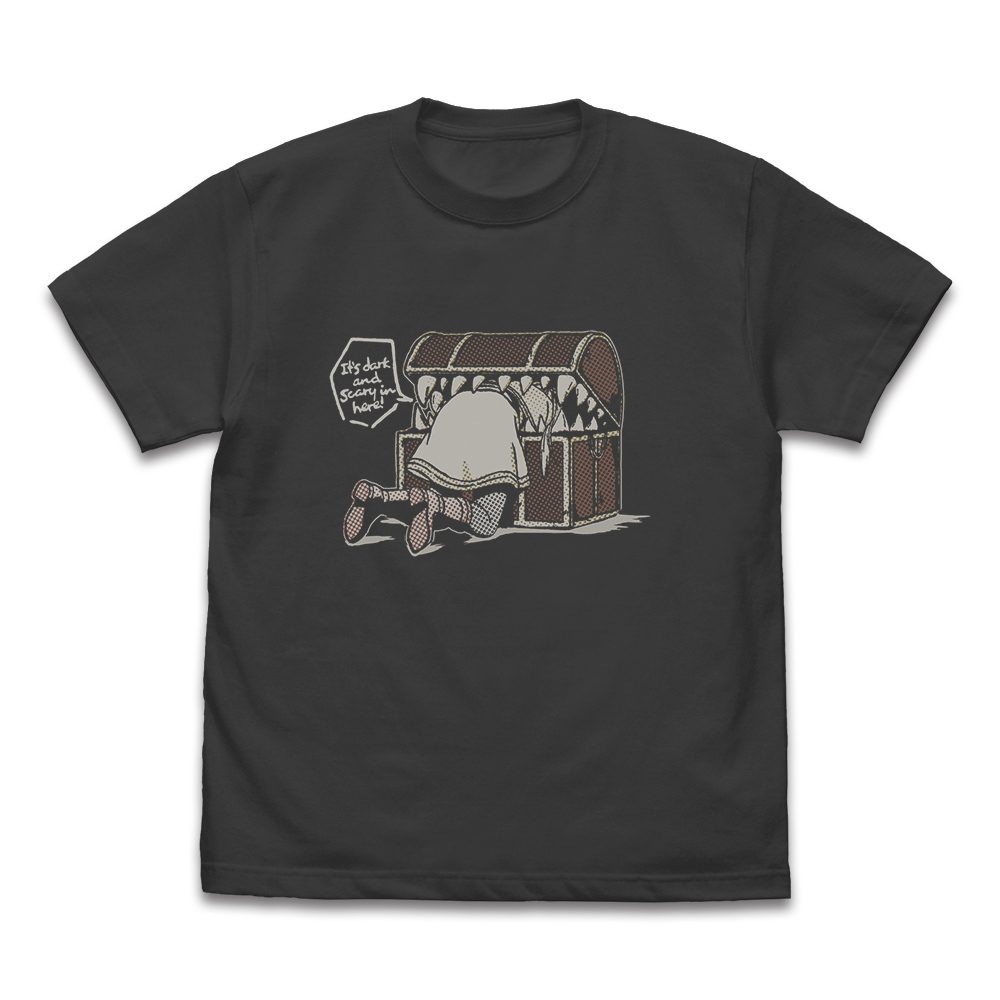 葬送のフリーレン ミミックとピンチのフリーレン Tシャツ スミ M ("Frieren: Beyond Journey's End" Mimic and Frieren in a Pinch T-shirt Sumi (M Size))