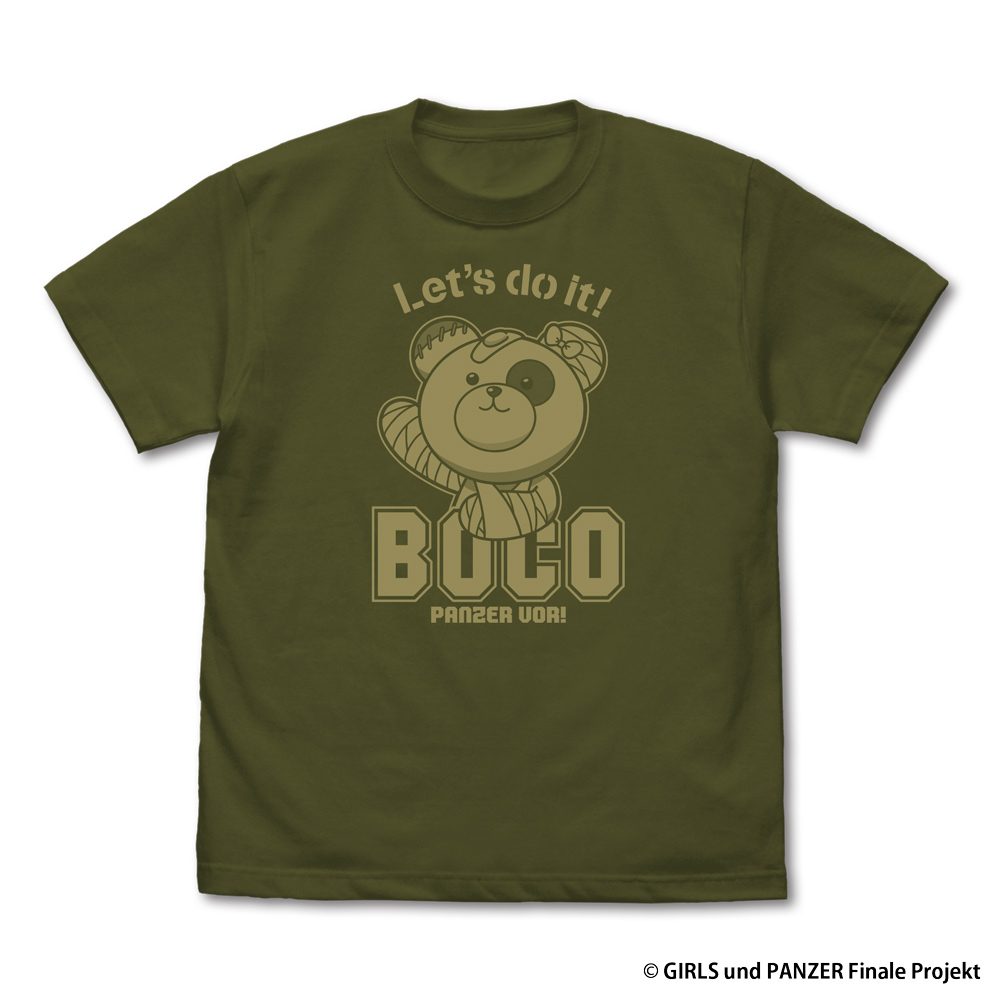 ガールズ&パンツァー 最終章 ボコ Tシャツ モス L ("GIRLS und PANZER das Finale" Boco T-shirt Moss (L Size))