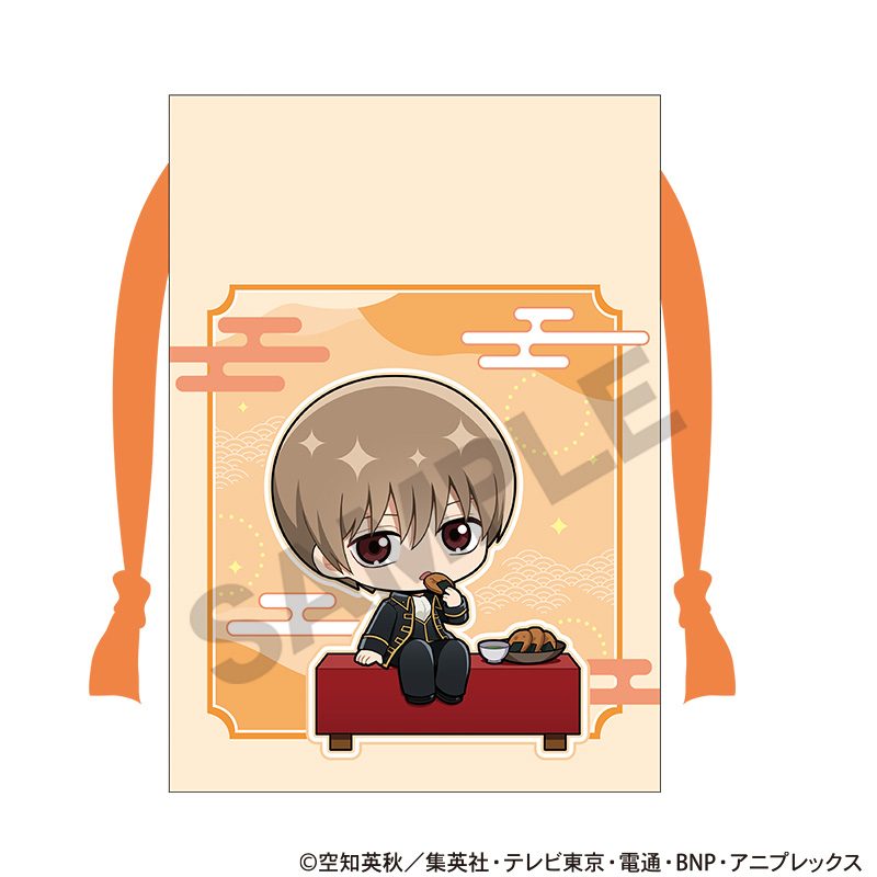 銀魂 巾着 沖田総悟 ひとやすみ ミニキャラ ("Gintama" Kinchaku Okita Sougo Hitoyasumi Mini Character)