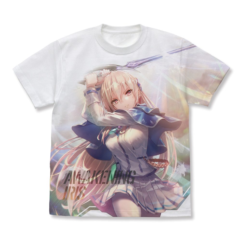 ヘブンバーンズレッド 白河ユイナ Awakening Iris フルグラフィックTシャツ ホワイト M ("Heaven Burns Red" Shirakawa Yuina Awakening Iris Full Graphic T-shirt White (M Size))