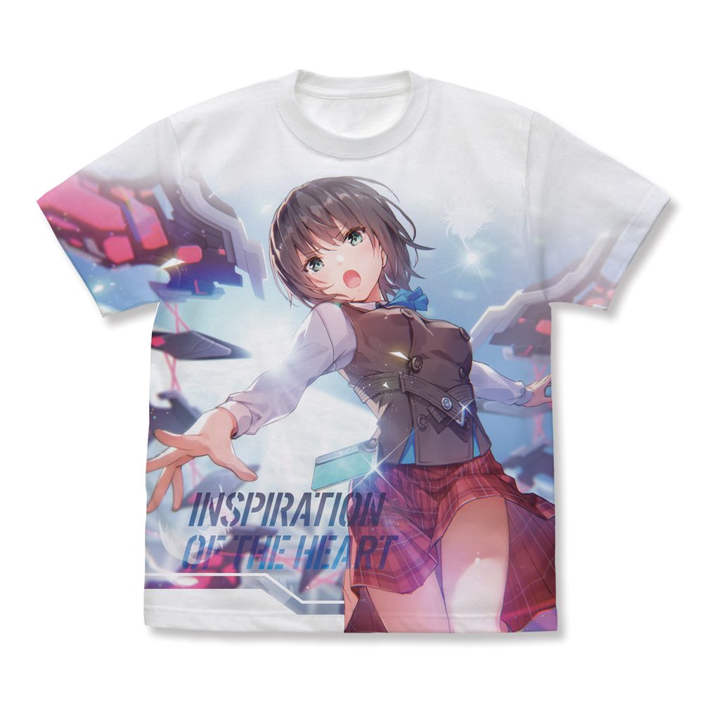 ヘブンバーンズレッド 蒼井えりか ココロ・Inspire フルグラフィックTシャツ ホワイト XL ("Heaven Burns Red" Aoi Erika Inspiration of the Heart Full Graphic T-shirt White (XL Size))