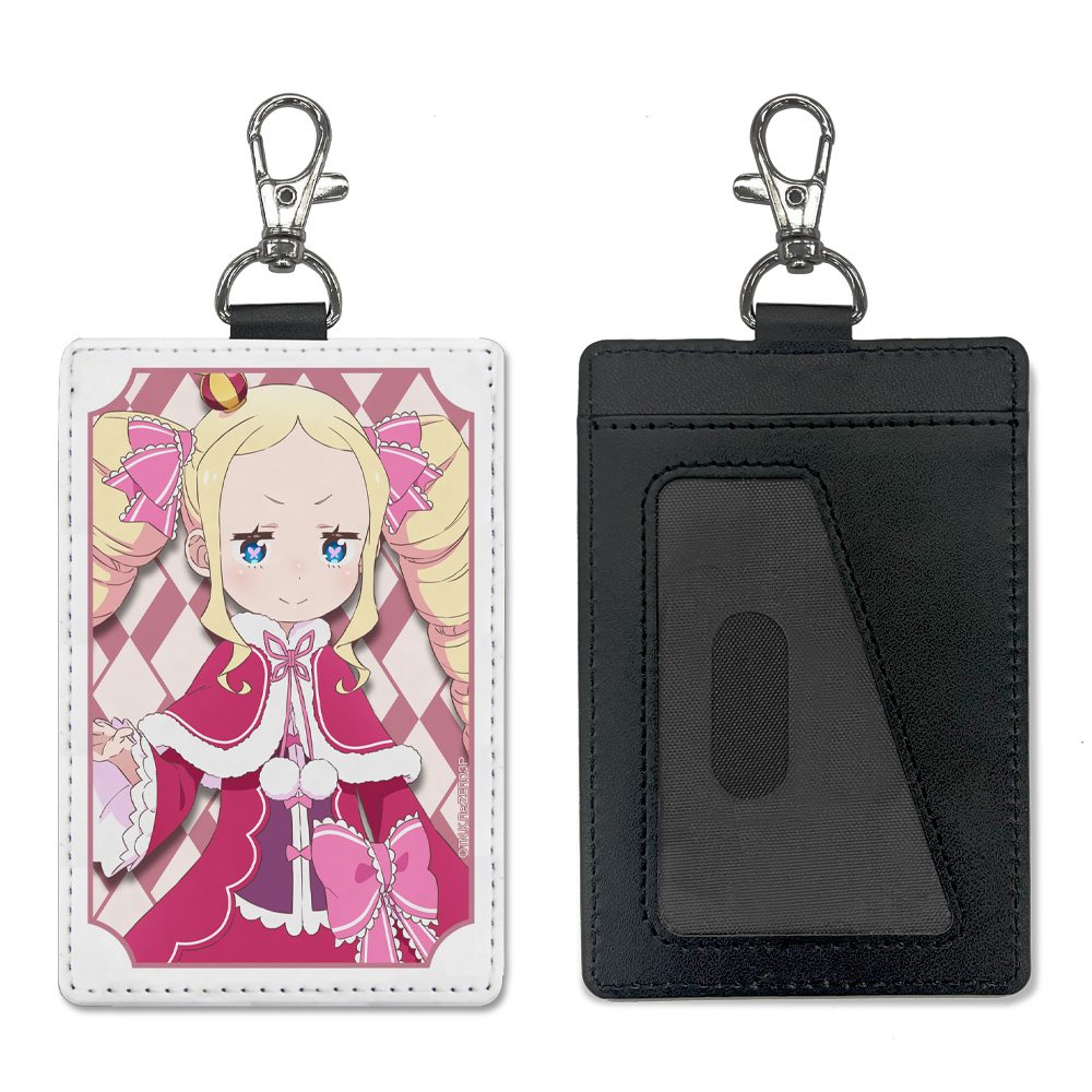 Re:ゼロから始める異世界生活 ベアトリス パスケース(ナスカン付き) ("Re:Zero kara Hajimeru Isekai Seikatsu" Beatrice Pass Case (with Swivel Snap Hook))