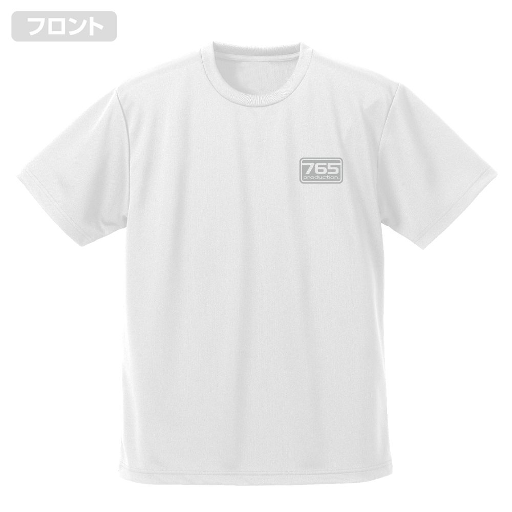 アイドルマスター 765プロ ロゴ ドライTシャツ ホワイト M ("The Idolmaster" 765 Production Logo Dry T-shirt White (M Size))