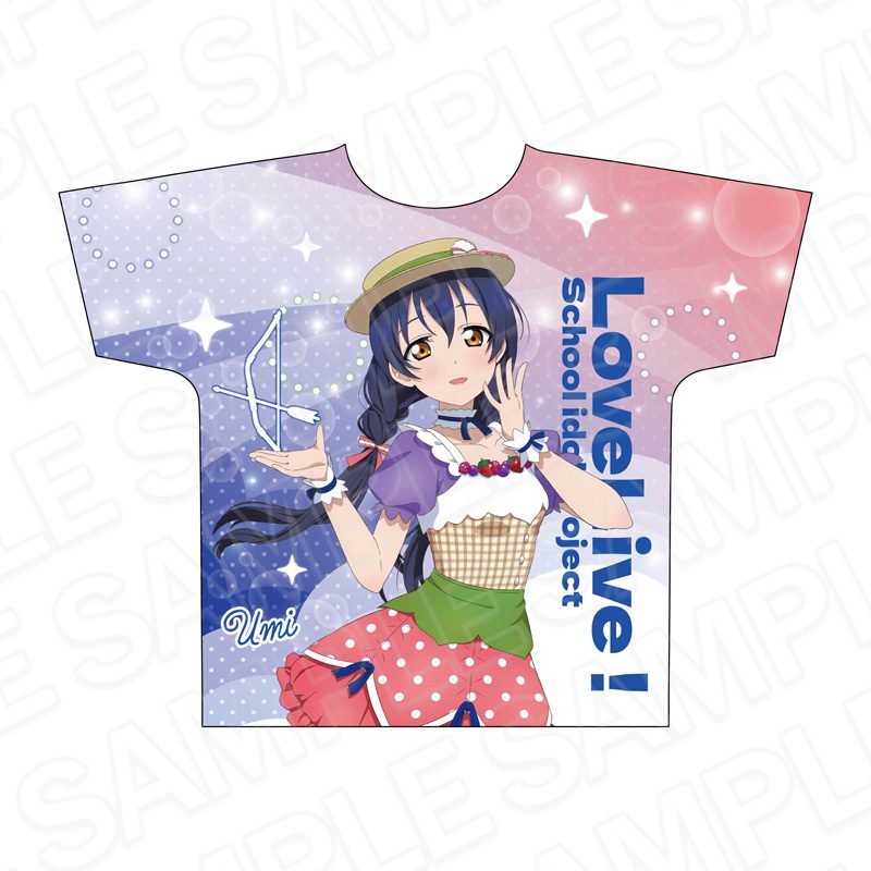 ラブライブ! フルグラフィックTシャツ 園田海未 Cafe party Ver. ("Love Live!" Full Graphic T-shirt Sonoda Umi Cafe Party Ver.)