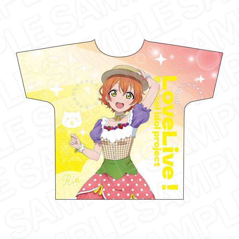 ラブライブ! フルグラフィックTシャツ 星空凛 Cafe party Ver. ("Love Live!" Full Graphic T-shirt Hoshizora Rin Cafe Party Ver.)