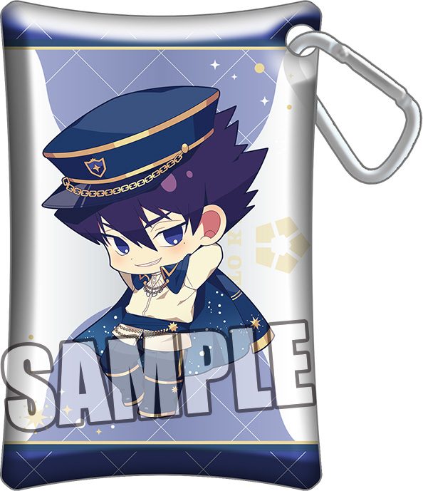 ブルーロック カラビナ付きクリアケース 烏旅人 ホロスコープVer. ("Blue Lock" Clear Case with Carabiner Karasu Tabito Horoscope Ver.)