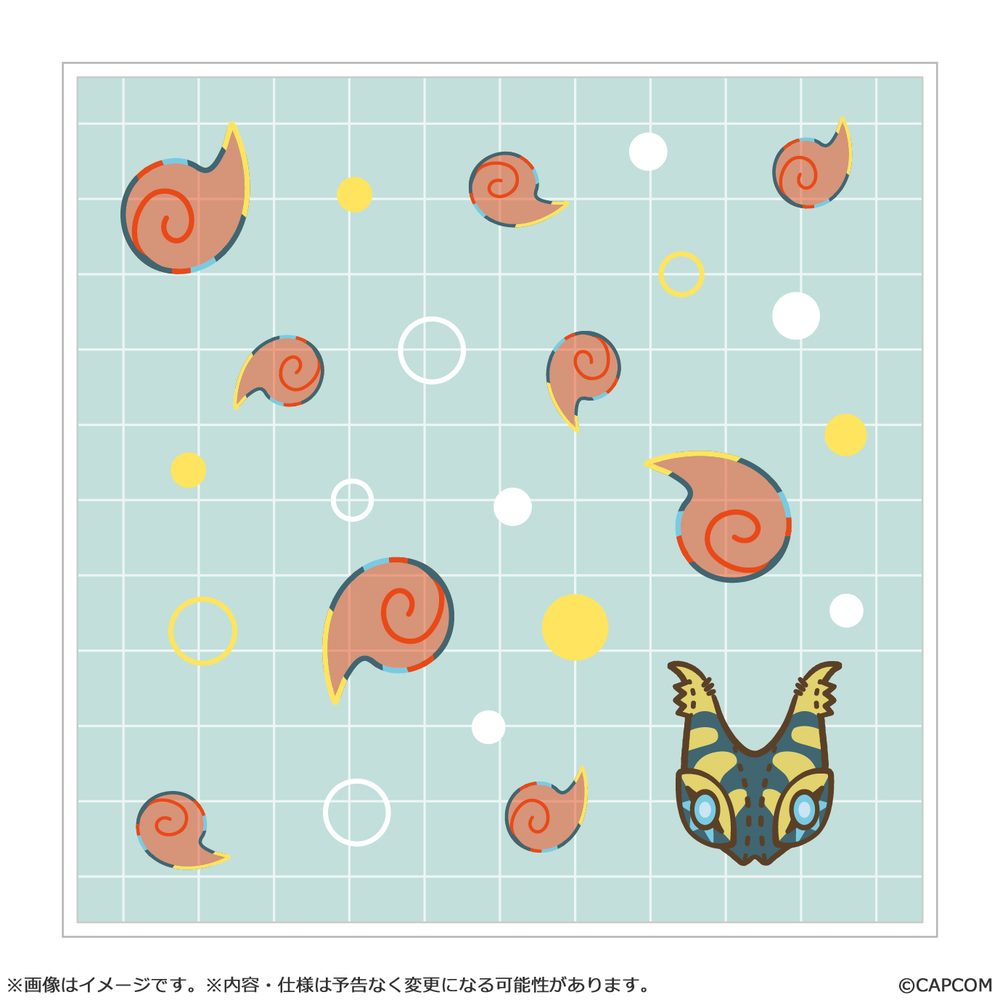 モンスターハンター モンでふぉ ハンドタオル ヌ・エグドラ ("Monster Hunter" MonDefo Hand Towel Nu Udra)