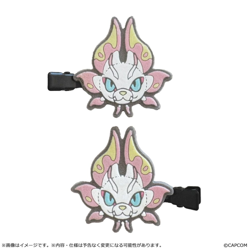 モンスターハンター モンでふぉ フロッキーヘアクリップ タマミツネ ("Monster Hunter" MonDefo Flocky Hair Clip Mizutsune)