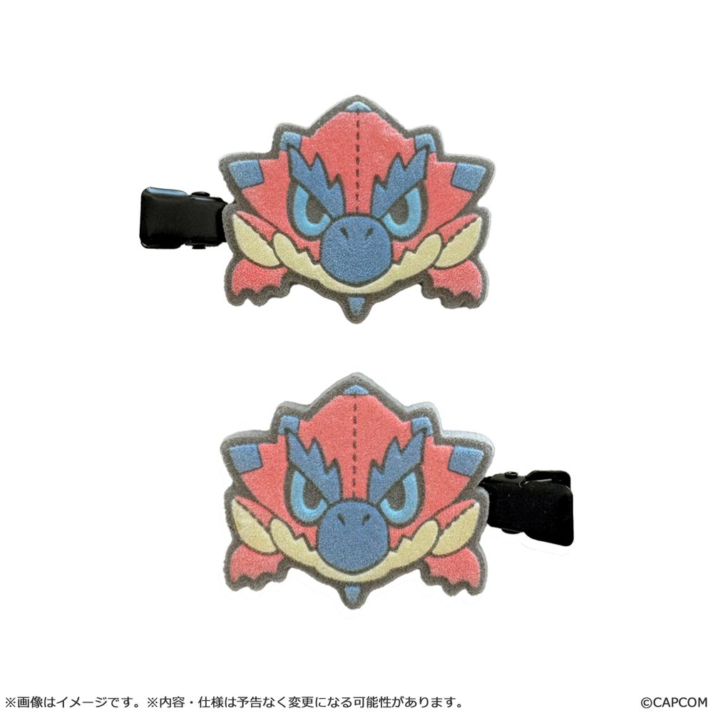 モンスターハンター モンでふぉ フロッキーヘアクリップ リオレウス ("Monster Hunter" MonDefo Flocky Hair Clip Rathalos)