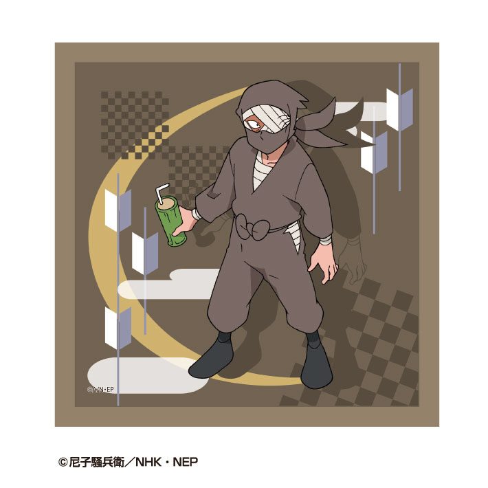 忍たま乱太郎 ハンドタオル 23 雑渡昆奈門 ("Nintama Rantaro" Hand Towel 23 Zatto Konnamon)