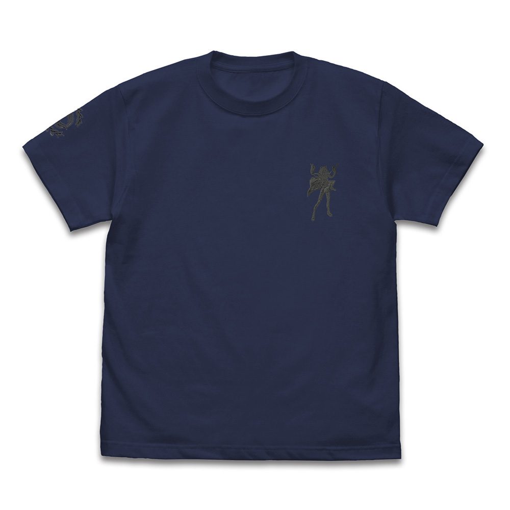 Fate/Grand Order セイバー/沖田総司 ワンポイント刺繍Tシャツ インディゴ XL ("Fate/Grand Order" Saber / Okita Souji One Point Embroidery T-shirt Indigo (XL Size))