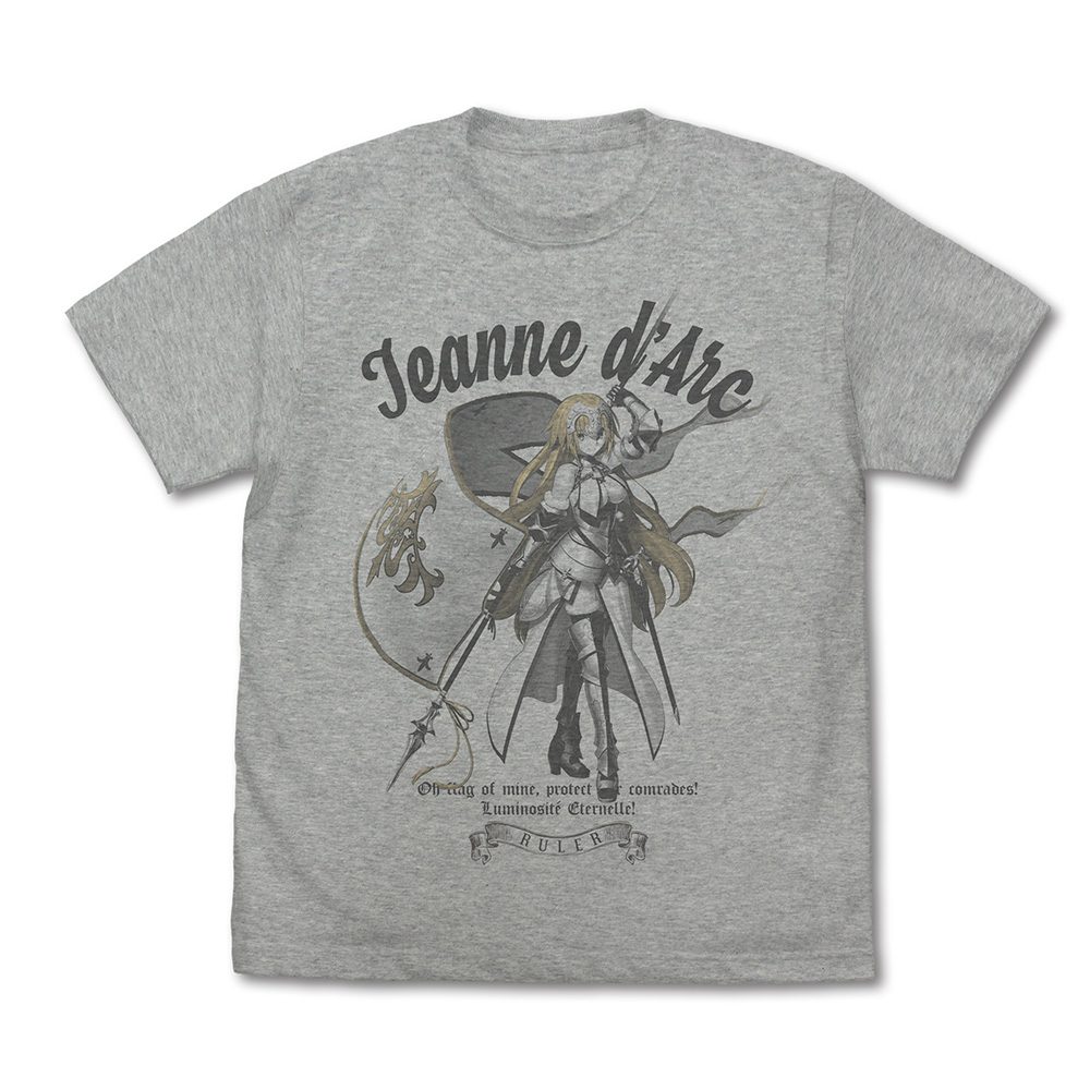 Fate/Grand Order ルーラー/ジャンヌ・ダルク Tシャツ ミックスグレー M ("Fate/Grand Order" Ruler / Jeanne d'Arc T-shirt Mix Gray (M Size))
