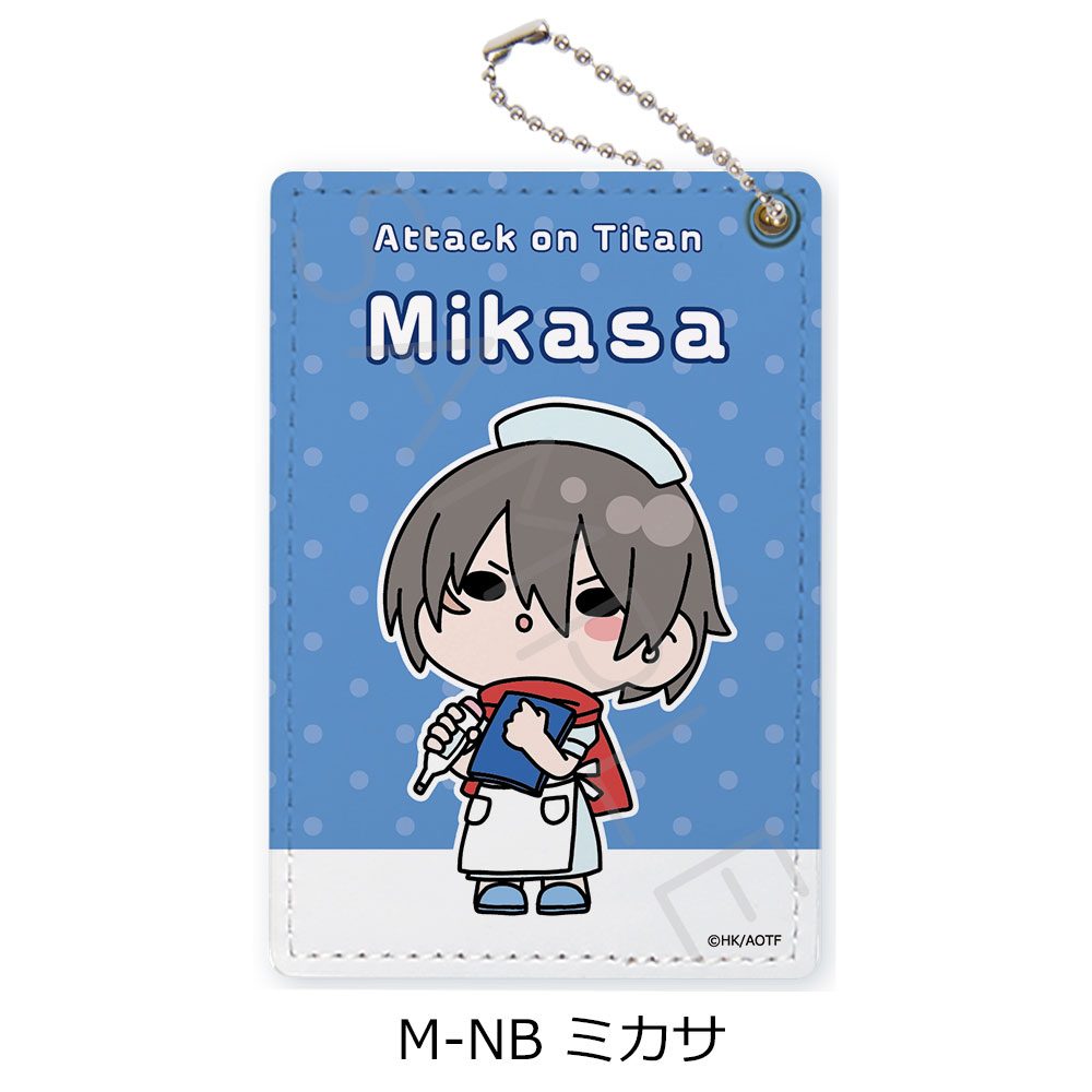 進撃の巨人 The Final Season 第15弾 パスケース M-NB ミカサ ("Attack on Titan The Final Season" Vol. 15 Pass Case M-NB Mikasa)