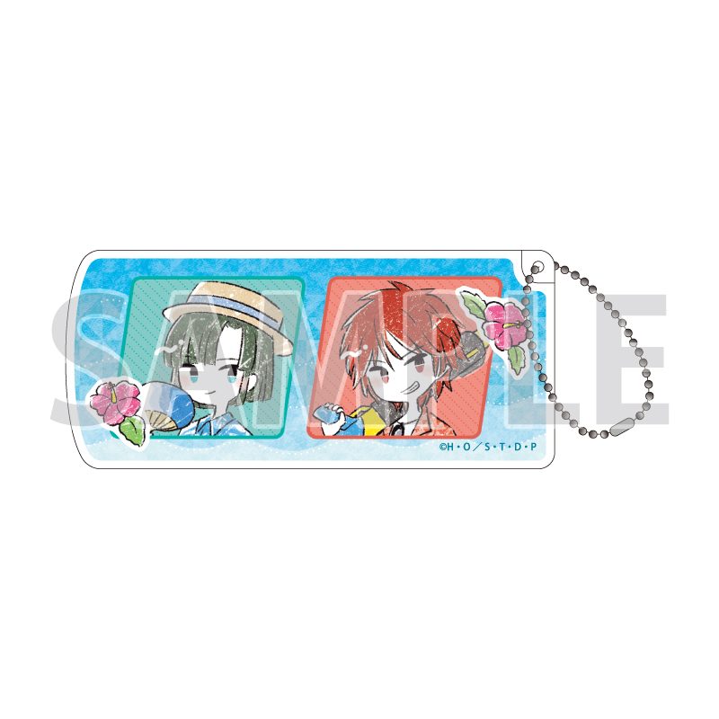 スライド式小物ケース ヒカルの碁 08 塔矢アキラ&加賀鉄男 海Ver.(グラフアートイラスト) (Slide Type Accessory Case "Hikaru no Go" 08 Toya Akira & Kaga Tetsuo Sea Ver. (Graff Art Illustration))