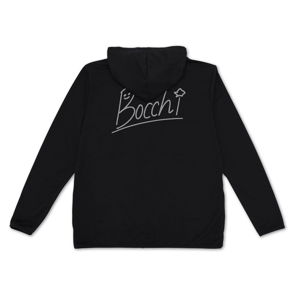 ぼっち・ざ・ろっく! ぼっちちゃんのサイン 薄手ドライパーカー ブラック L ("Bocchi the Rock!" Bocchi-chan no Sign Dry Hoodie Black (L Size))