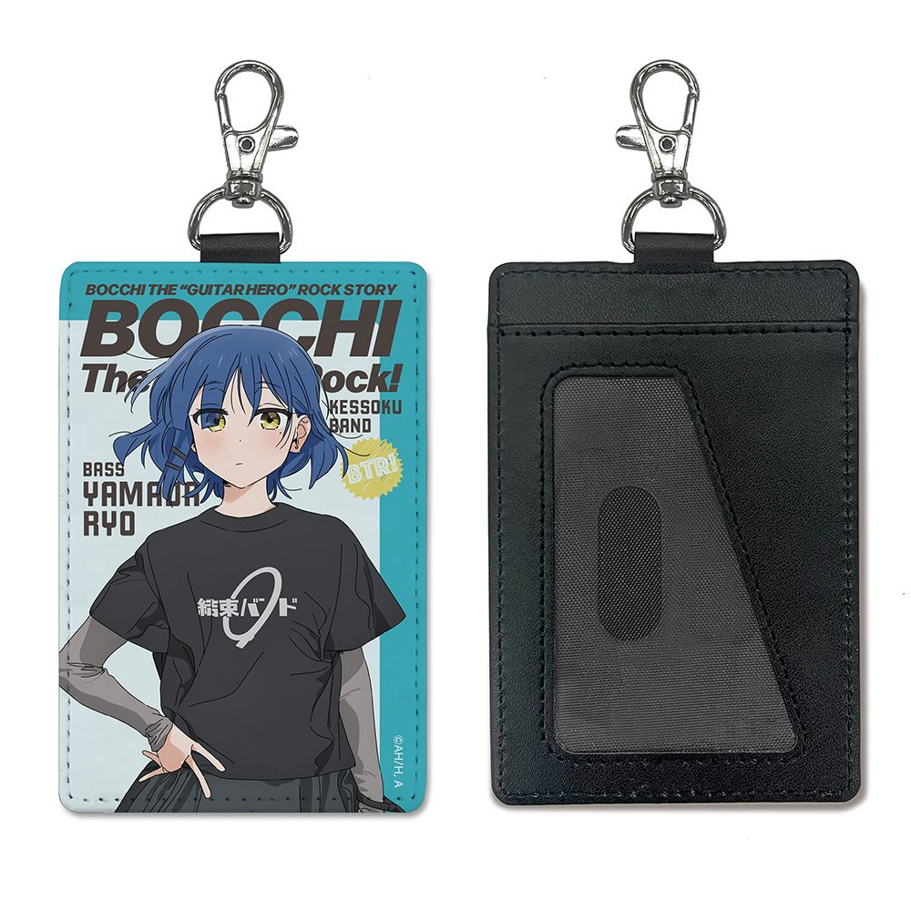 ぼっち・ざ・ろっく! 山田リョウ パスケース(ナスカン付き) ("Bocchi the Rock!" Yamada Ryo Pass Case (with Swivel Snap Hook))