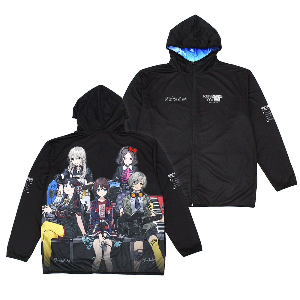 ガールズバンドクライ 描き下ろし トゲナシトゲアリ フルグラフィックドライパーカー アー写Ver. XL ("Girls Band Cry" Original Illustration TOGENASHI TOGEARI Full Graphic Dry Hoodie Artist Photo Ver. (XL Size))