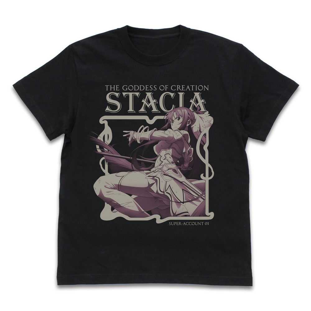 ソードアート・オンライン UW 創世神ステイシア アスナ Tシャツ ブラック XL ("Sword Art Online" UW Goddess of Creation Stacia Asuna T-shirt Black (XL Size))