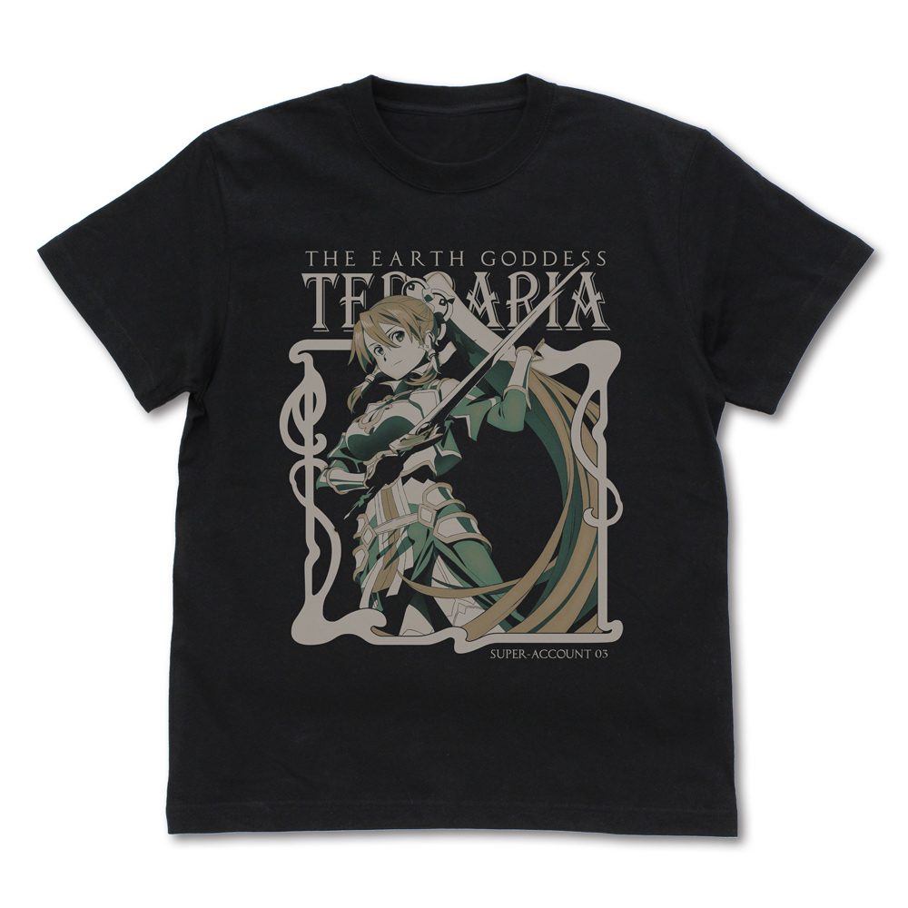 ソードアート・オンライン UW 地神テラリア リーファ Tシャツ ブラック M ("Sword Art Online" UW Terraria Earth Goddess Leafa T-shirt Black (M Size))