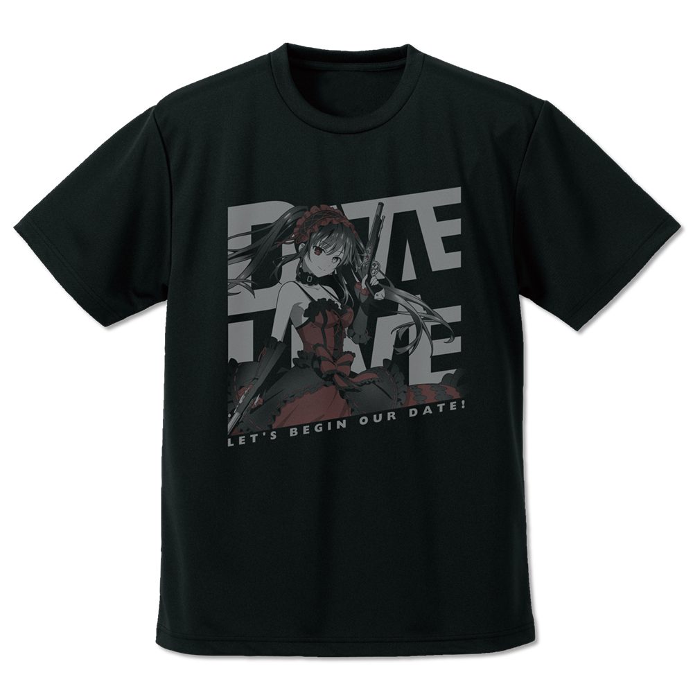 デート・ア・ライブV 時崎狂三 ドライTシャツ ブラック L ("Date A Live V" Tokisaki Kurumi Dry T-shirt Black (L Size))