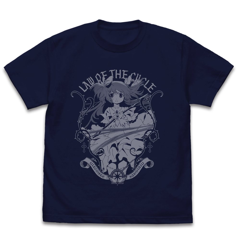 劇場版 魔法少女まどか☆マギカ 新編 叛逆の物語 アルティメットまどか Tシャツ ネイビー L ("Puella Magi Madoka Magica the Movie New Feature: Rebellion" Ultimate Madoka T-shirt Navy (L Size))