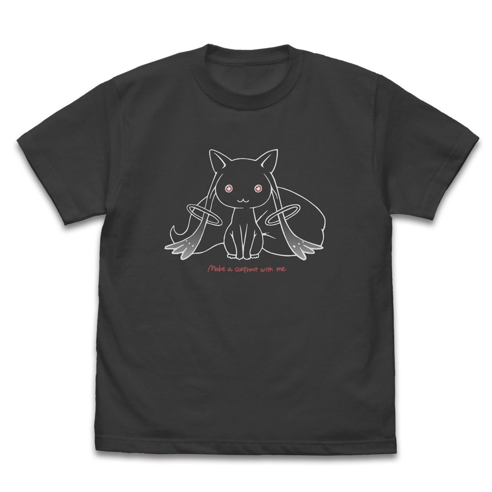 劇場版 魔法少女まどか☆マギカ 新編 叛逆の物語 キュゥべえ ラインアート Tシャツ スミ S ("Puella Magi Madoka Magica the Movie New Feature: Rebellion" Kyubey Line Art T-shirt Sumi (S Size))