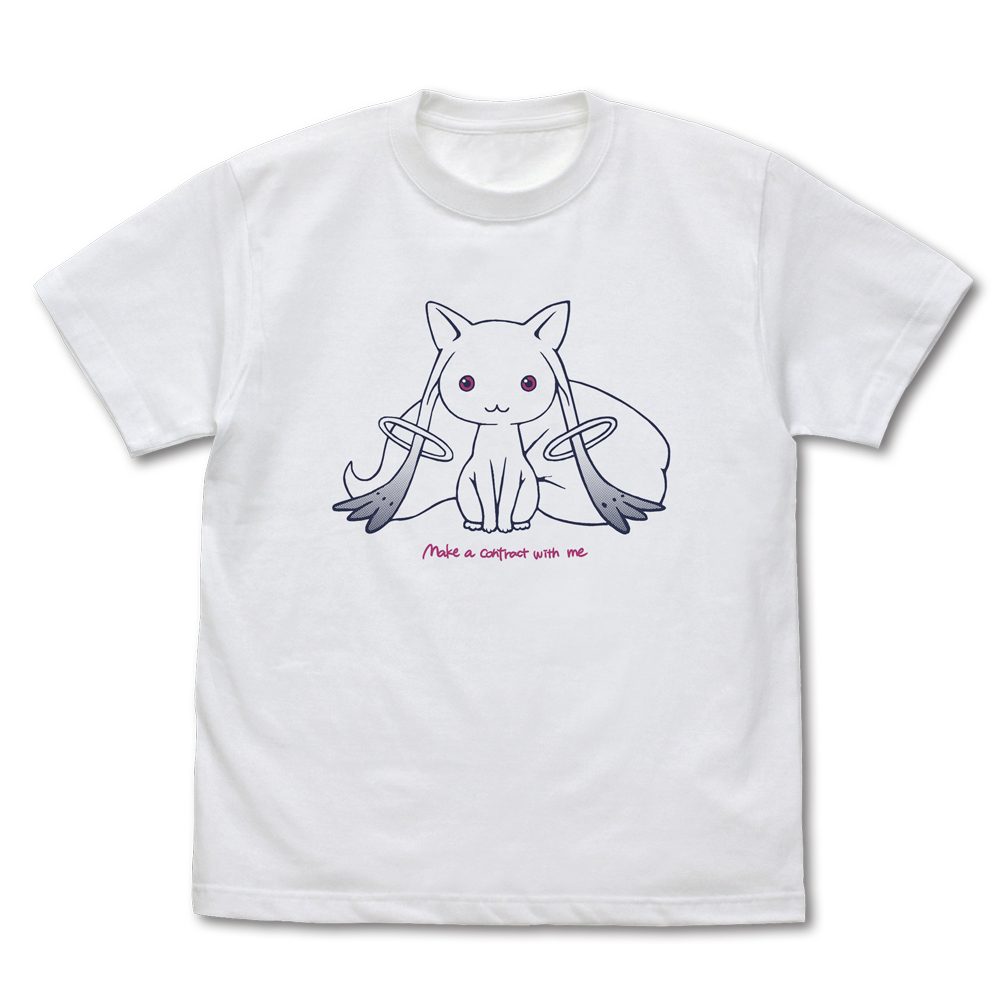 劇場版 魔法少女まどか☆マギカ 新編 叛逆の物語 キュゥべえ ラインアート Tシャツ ホワイト XL ("Puella Magi Madoka Magica the Movie New Feature: Rebellion" Kyubey Line Art T-shirt White (XL Size))