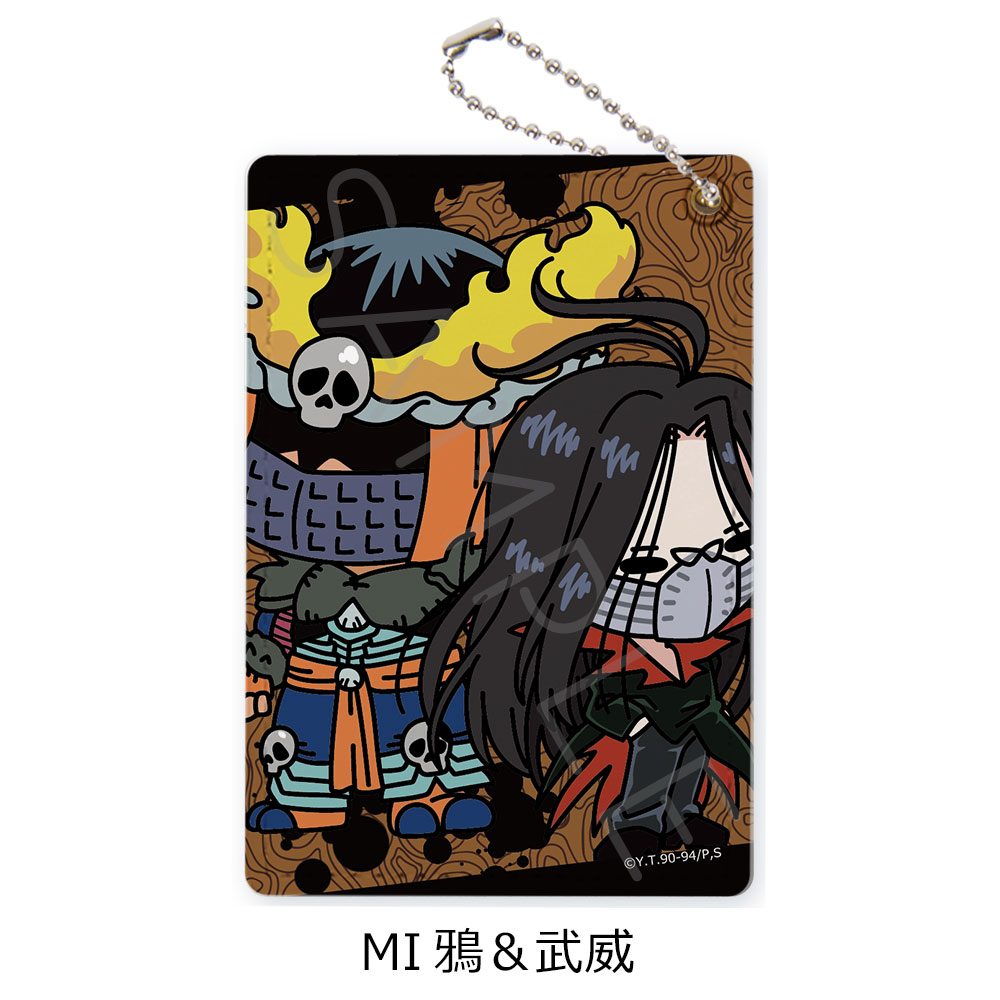 幽☆遊☆白書 パスケース MI 鴉&武威 ("YuYu Hakusho" Pass Case MI Karasu & Bui)