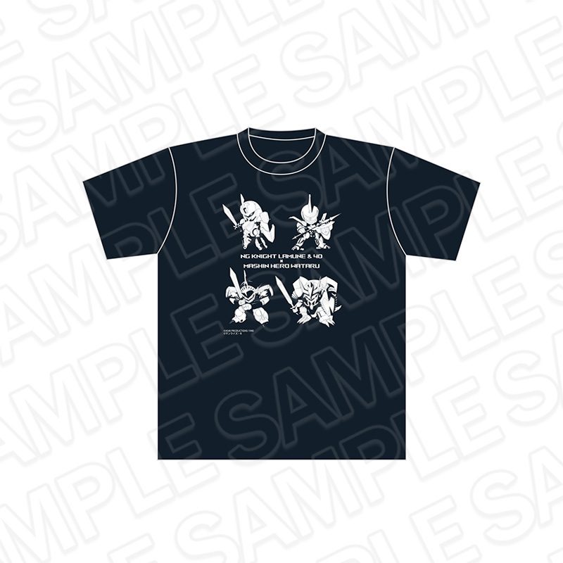 魔神英雄伝ワタル×NG騎士ラムネ&40 Tシャツ ネイビー XL ("Mashin Hero Wataru" x "NG Knight Lamune & 40" T-shirt Navy (XL Size))