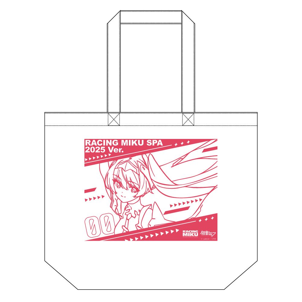 初音ミク レーシングVer.SPA 2025応援Ver. トートバッグ (Hatsune Miku Racing Ver. SPA 2025 Cheering Ver. Tote Bag)