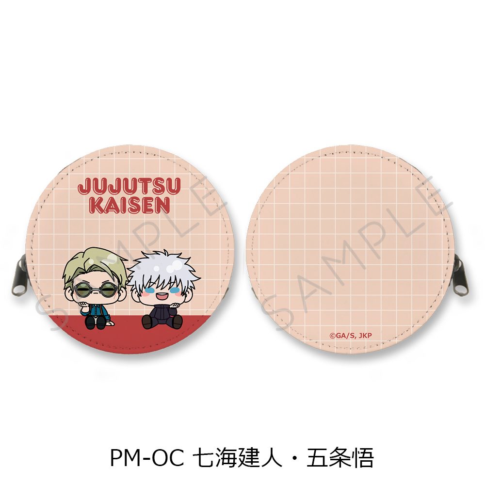 呪術廻戦 2期 第5弾 丸形コインケース PM-OC 七海建人・五条悟 ("Jujutsu Kaisen" Season 2 Vol. 5 Round Coin Case PM-OC Nanami Kento & Gojo Satoru)