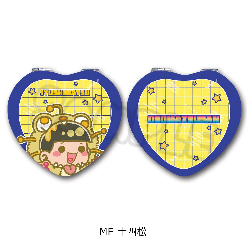 おそ松さん 第2弾 コンパクトミラー(ハート) ME 十四松 ("Osomatsu-san" Vol. 2 Compact Mirror (Heart) ME Jyushimatsu)
