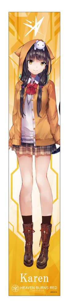ヘブンバーンズレッド マフラータオル 朝倉可憐 ("Heaven Burns Red" Muffler Towel Asakura Karen)