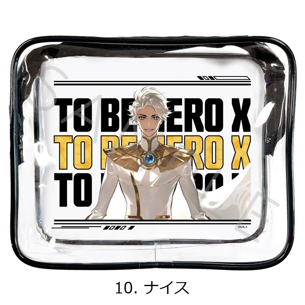 TO BE HERO X クリアポーチ 10 ナイス ("To Be Hero X" Clear Pouch 10 Nice)